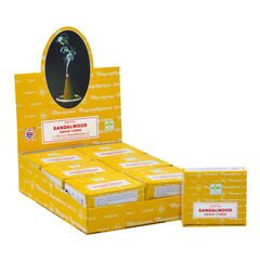 Satya Sandal Wood Dhoop cone 12 Cone ( HSN - 33074100 )