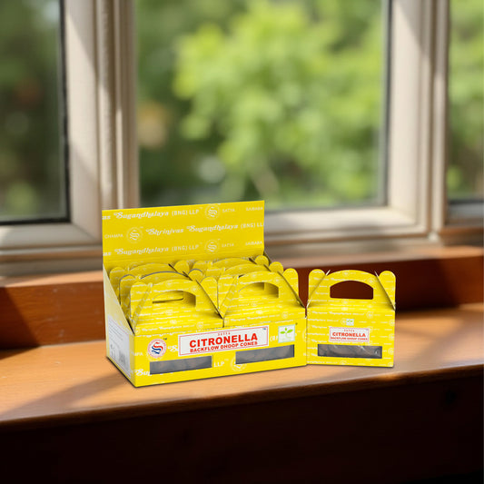 Satya Citronella Backflow Dhoop Cone 24 Cone ( HSN - 33074100 )