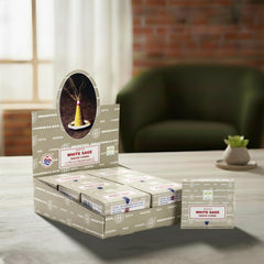 Satya White Sage Dhoop Cone 12 Cone (HSN - 33074100)