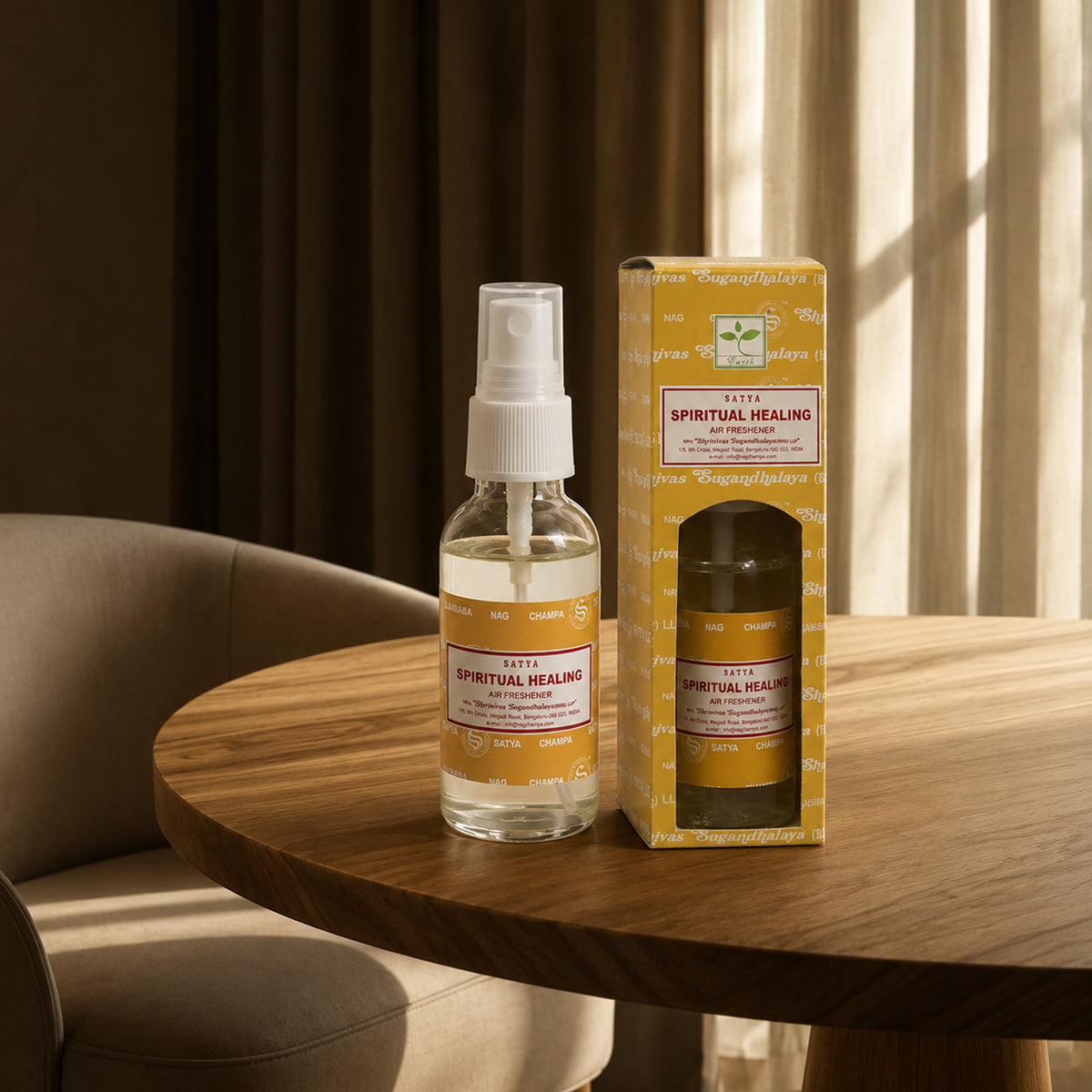 Satya Spiritual Healing Room Spray 30 ml  (HSN - 33030090)