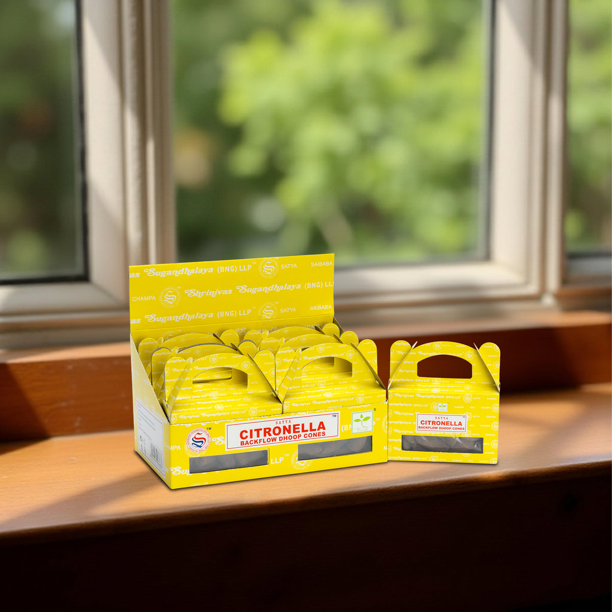 Satya Citronella Backflow Dhoop Cone 24 Cone ( HSN - 33074100 )