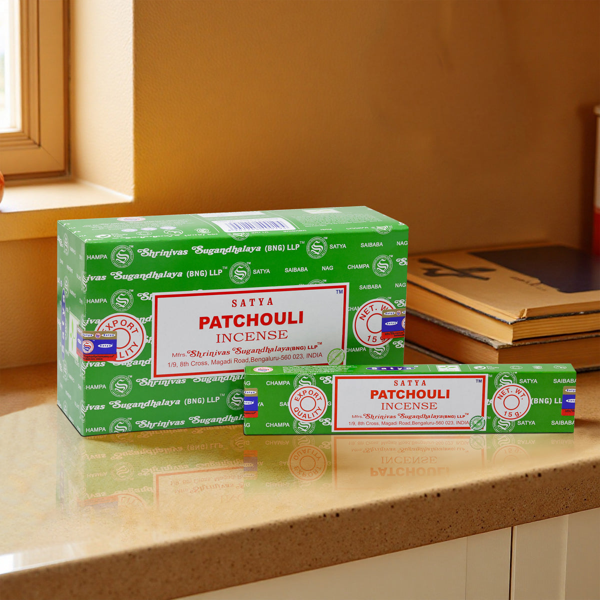 Satya Patchouli Incense 15 Gms ( HSN - 33074100 )