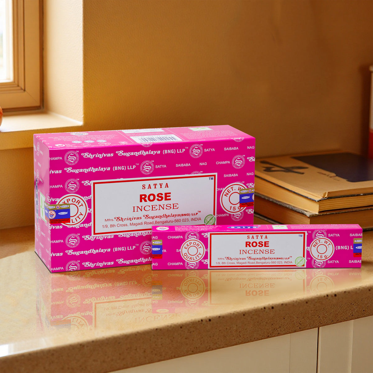 Satya Rose Incense 15 Gms ( HSN - 33074100 )