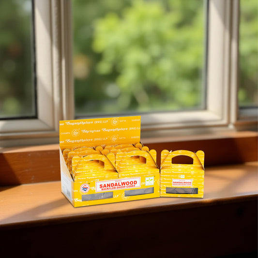 Satya Sandal Wood Backflow Dhoop Cone 24 Cone ( HSN - 33074100 )