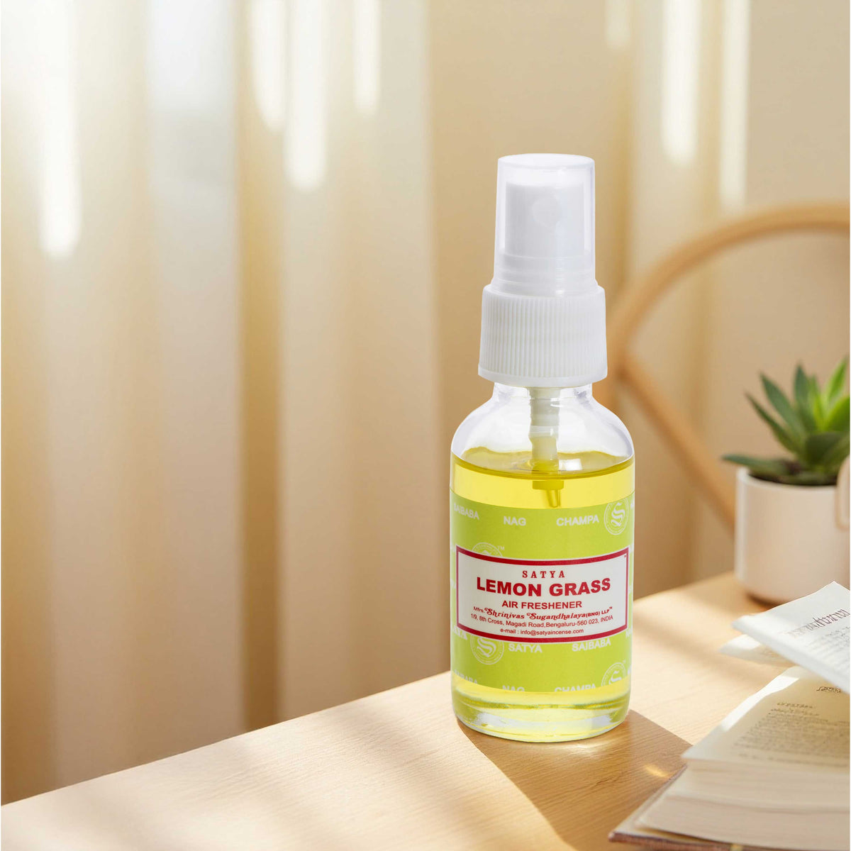 Satya Lemon Grass Room Spray 30 ml  (HSN - 33030090)